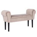 Banca BURDA, catifea Velvet, grej/negru