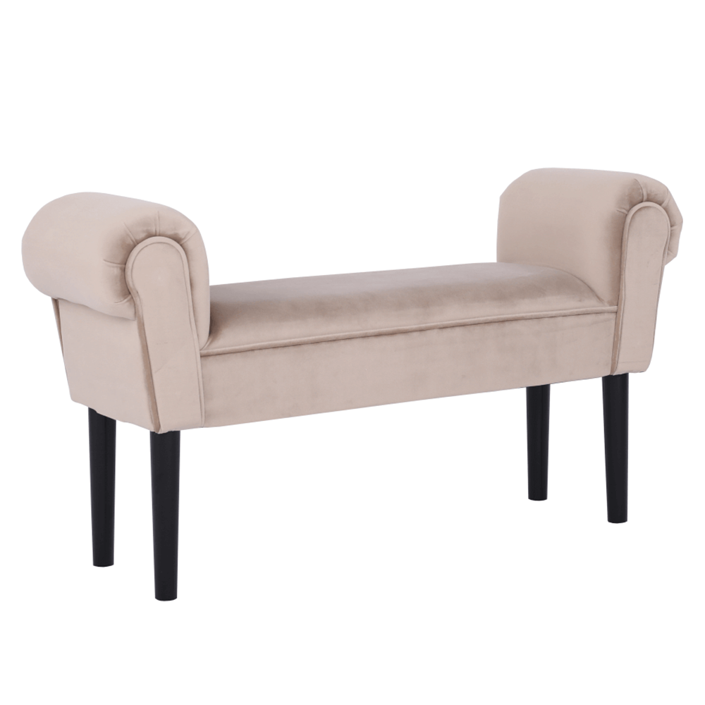 Banca BURDA, catifea Velvet, grej/negru