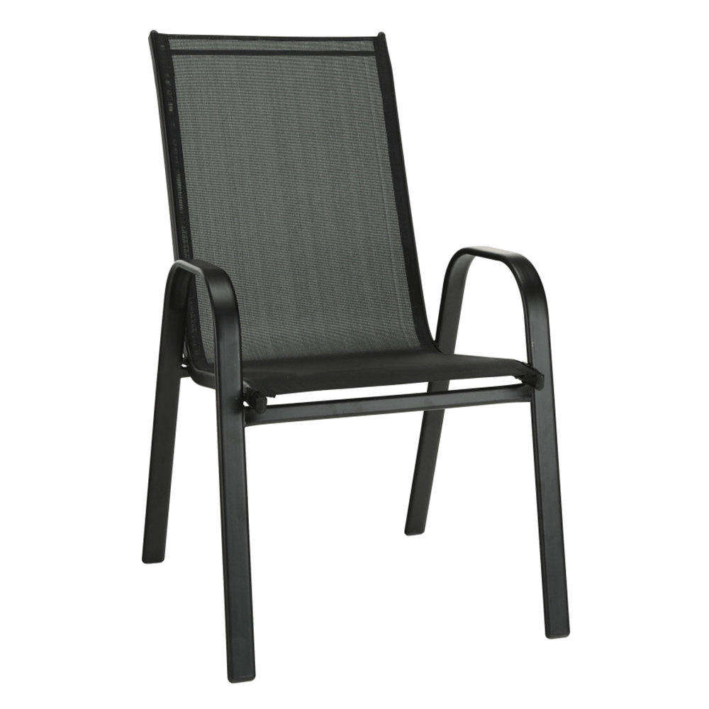 Scaun ALDERA, gri inchis / negru