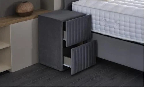 Set Pat, Tapitat, cu Saltea Bonita 160 x 200