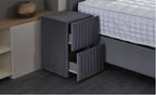 Set Pat, Tapitat, cu Saltea Bonita 160 x 200
