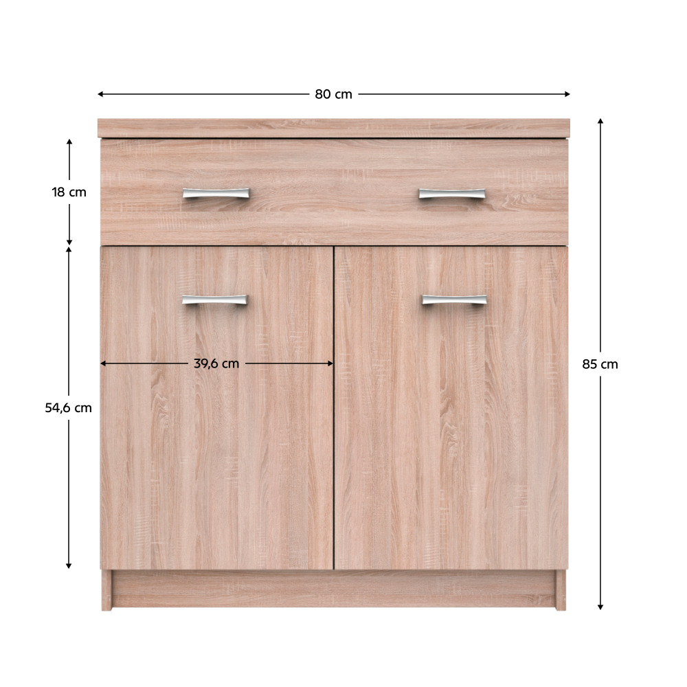 Comoda 2D1S TOPTY TIP 19, stejar Sonoma