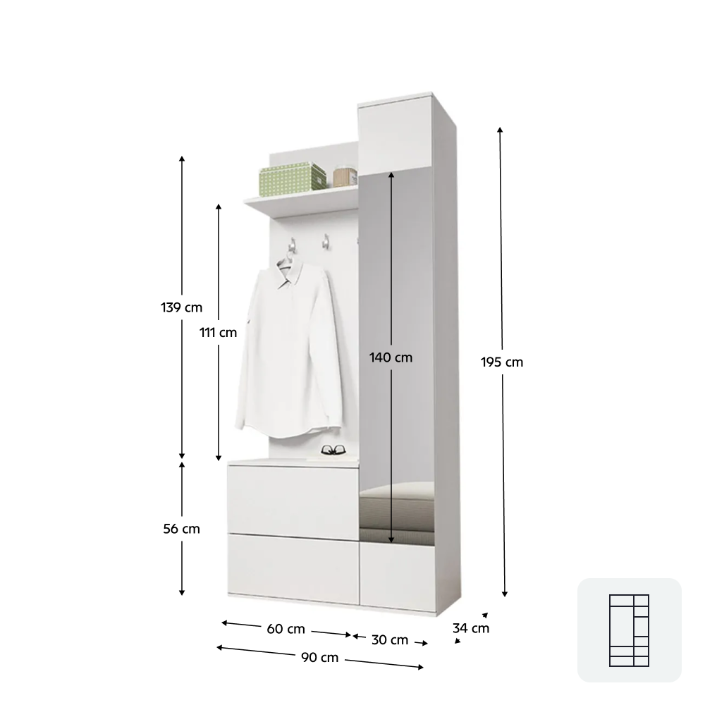 Mobilier de hol GADIS, vedere 3