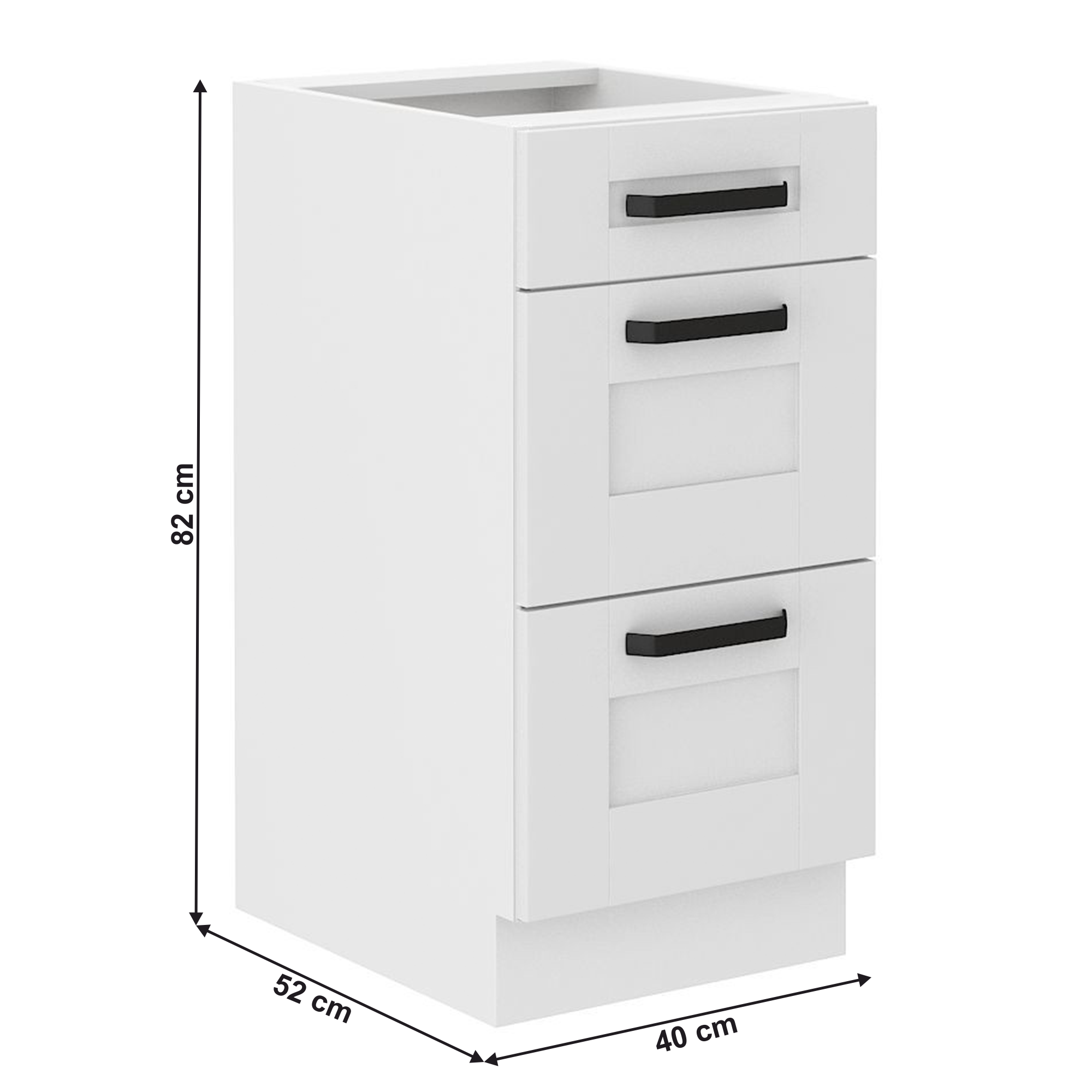 Dulap bucatarie modular LULA 40 D 3S BB, vedere 2