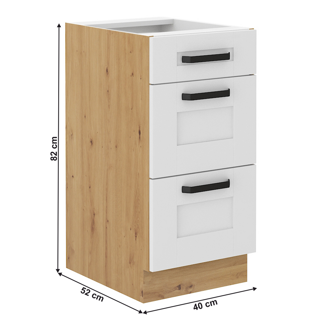 Dulap bucatarie modular LULA 40 D 3S BB, vedere 4