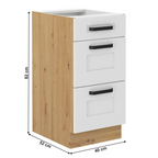 Dulap bucatarie modular LULA 40 D 3S BB, vedere 4