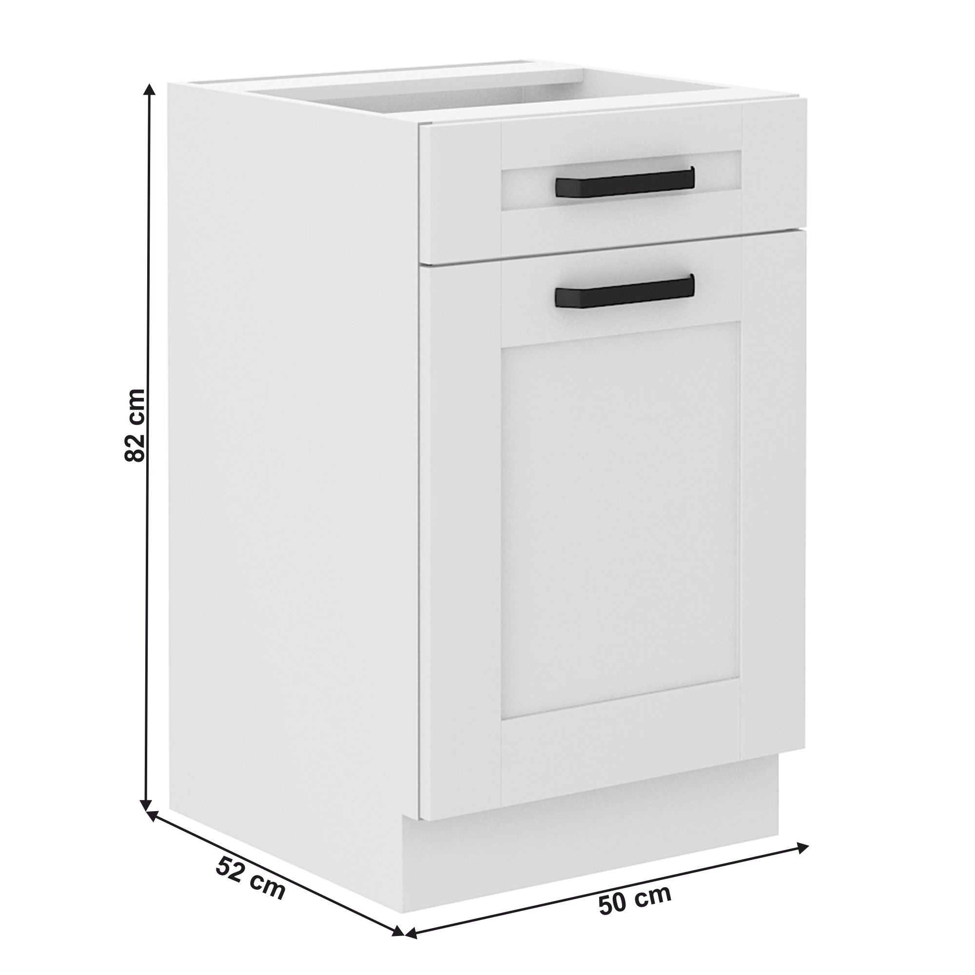 Dulap bucatarie modular LULA 50 D 1F 1S BB, vedere 4