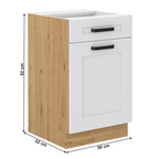 Dulap bucatarie modular LULA 50 D 1F 1S BB, vedere 2