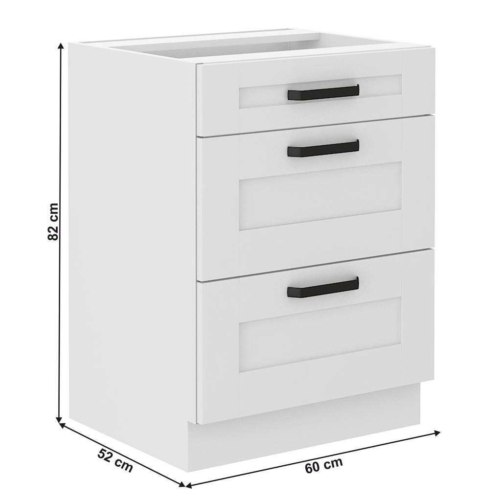 Dulap bucatarie modular LULA 60 D 3S BB, vedere 4