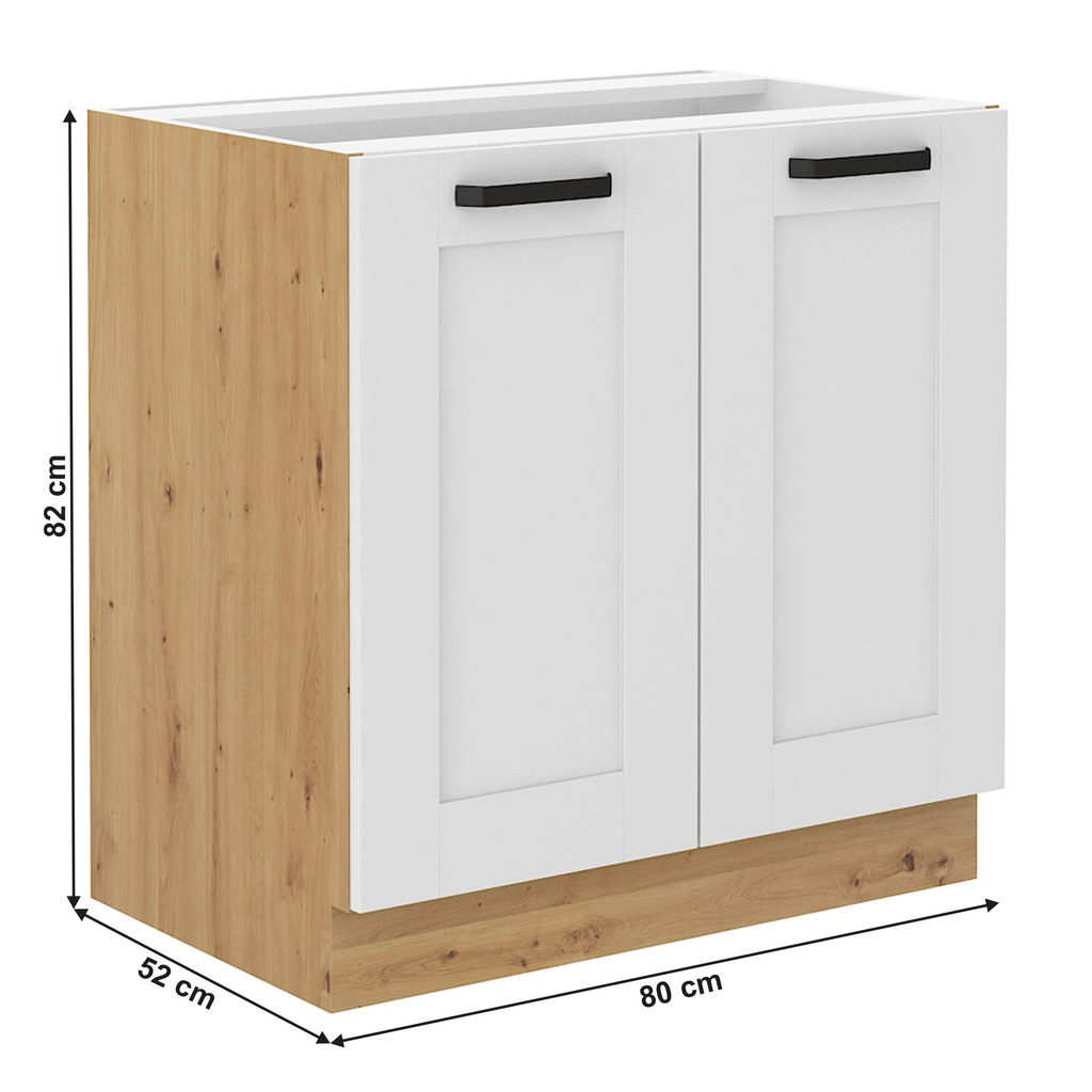 Dulap bucatarie modular LULA 80 D 2F BB, vedere 3