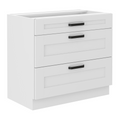 Dulap inferior LULA 80 D 3S BB, alb
