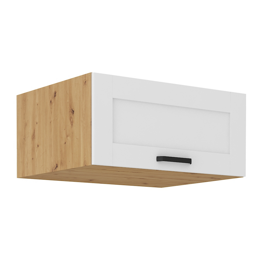 Dulap superior LULA 80 NAGU-36 1F, alb/stejar artizan