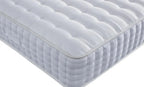 Set pat tapitat cu somiera cu saltea inclusa, gri inchis, 160x200 cm, Bonita