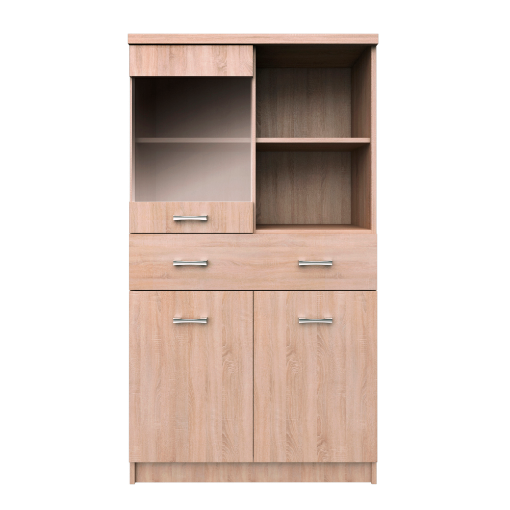 Vitrina 2D1W1S/80 TOPTY TIP 34, stejar Sonoma