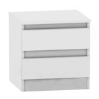 Noptiera cu 2 sertare HANY NEW 002, alba
