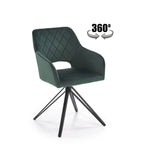 Scaun rotativ K535, verde inchis/negru