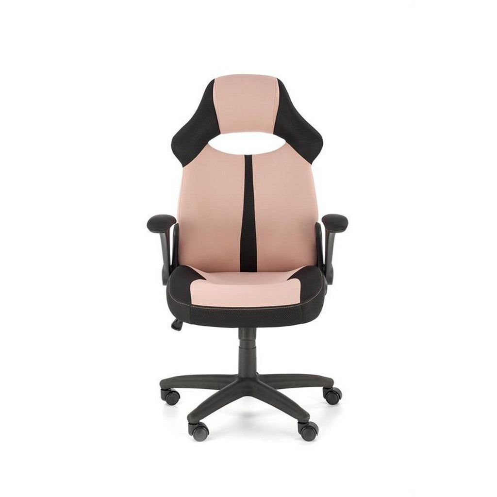 Scaun de birou tapitat BLOOM, roz/negru