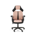 Scaun de birou tapitat BLOOM, roz/negru