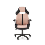 Scaun de birou tapitat BLOOM, roz/negru