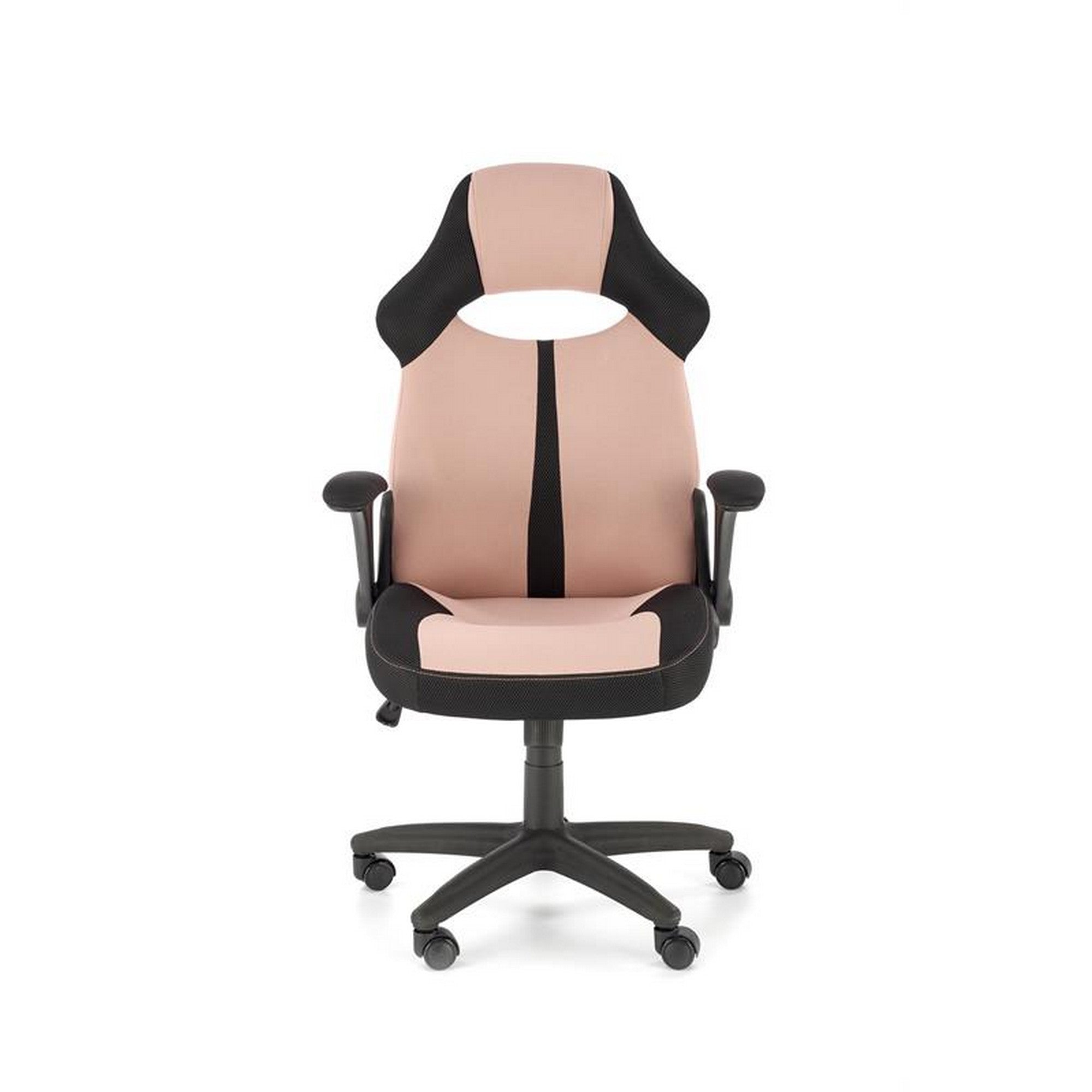 Scaun de birou tapitat BLOOM, roz/negru