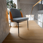 Scaun KIRNA, alb negru / camel