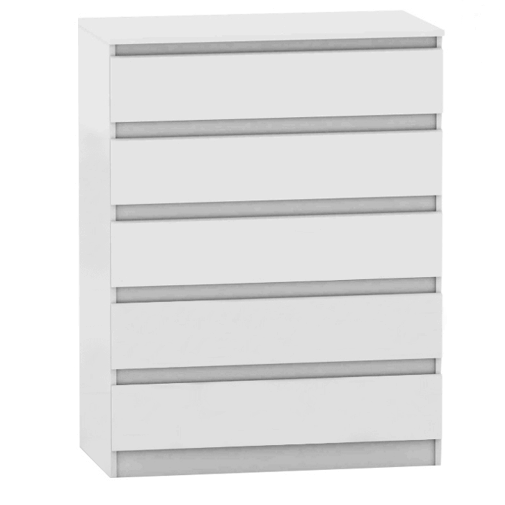 Comoda cu 5 sertare HANY NEW 005, alba