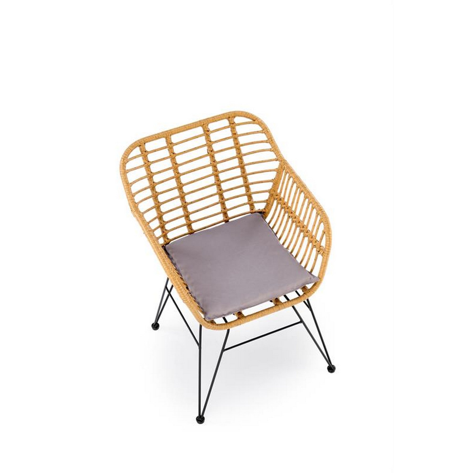 Scaun de gradina K541, stejar / gri / negru