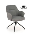 Scaun rotativ K527, gri/negru