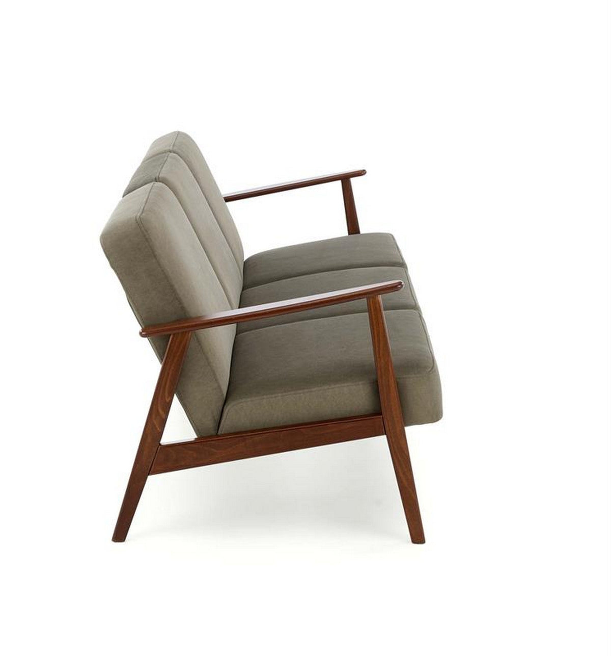 Canapea MILANO, verde olive / nuc inchis