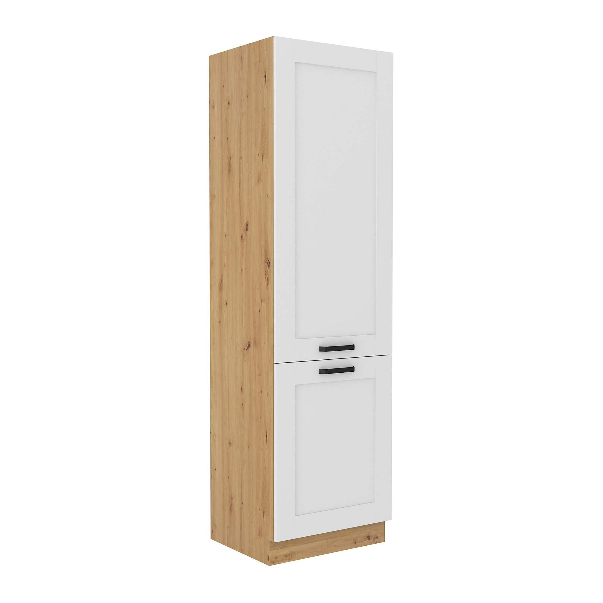 Dulap inalt LULA 60 DK-210 2F, stejar artizan/alb