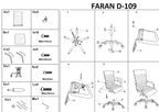 Scaun de birou reglabil FARAN, vedere 6
