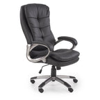 Scaun de birou tapitat Preston, negru