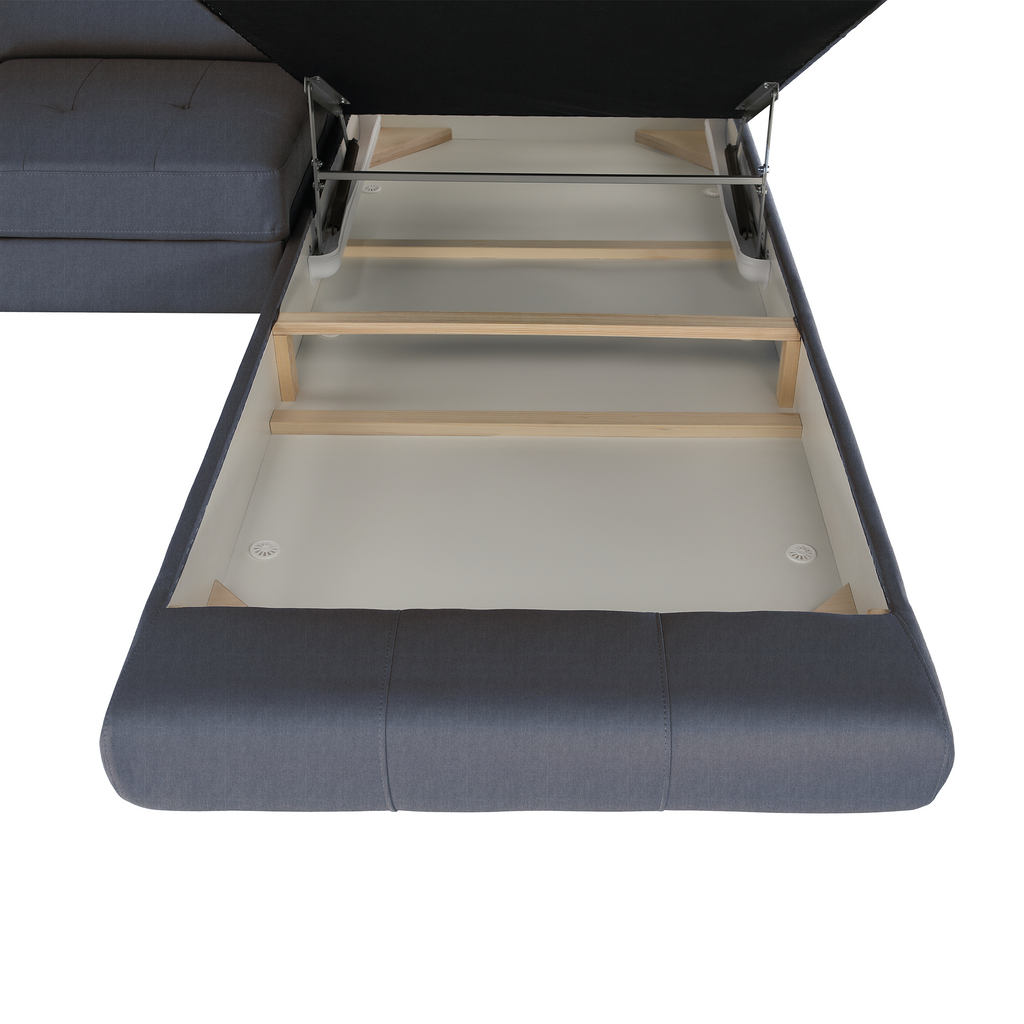 Set canapea cu spatiu de depozitare, BUTON R