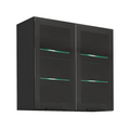 Dulap superior ARAKA/MENZO/SIBER 80 GS-72 2F, negru