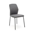 Scaun tapitat K461, gri/negru