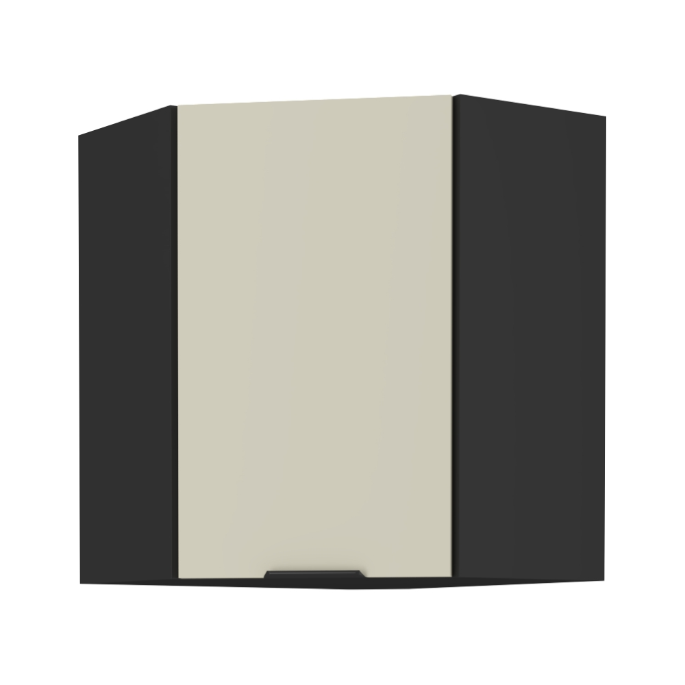 Dulap de colt superior ARAKA 60x60 GN-72 1F, casmir/negru