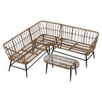 Set gradina ARALY, bej / natural / negru