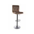 Scaun bar C105, bej inchis/negru