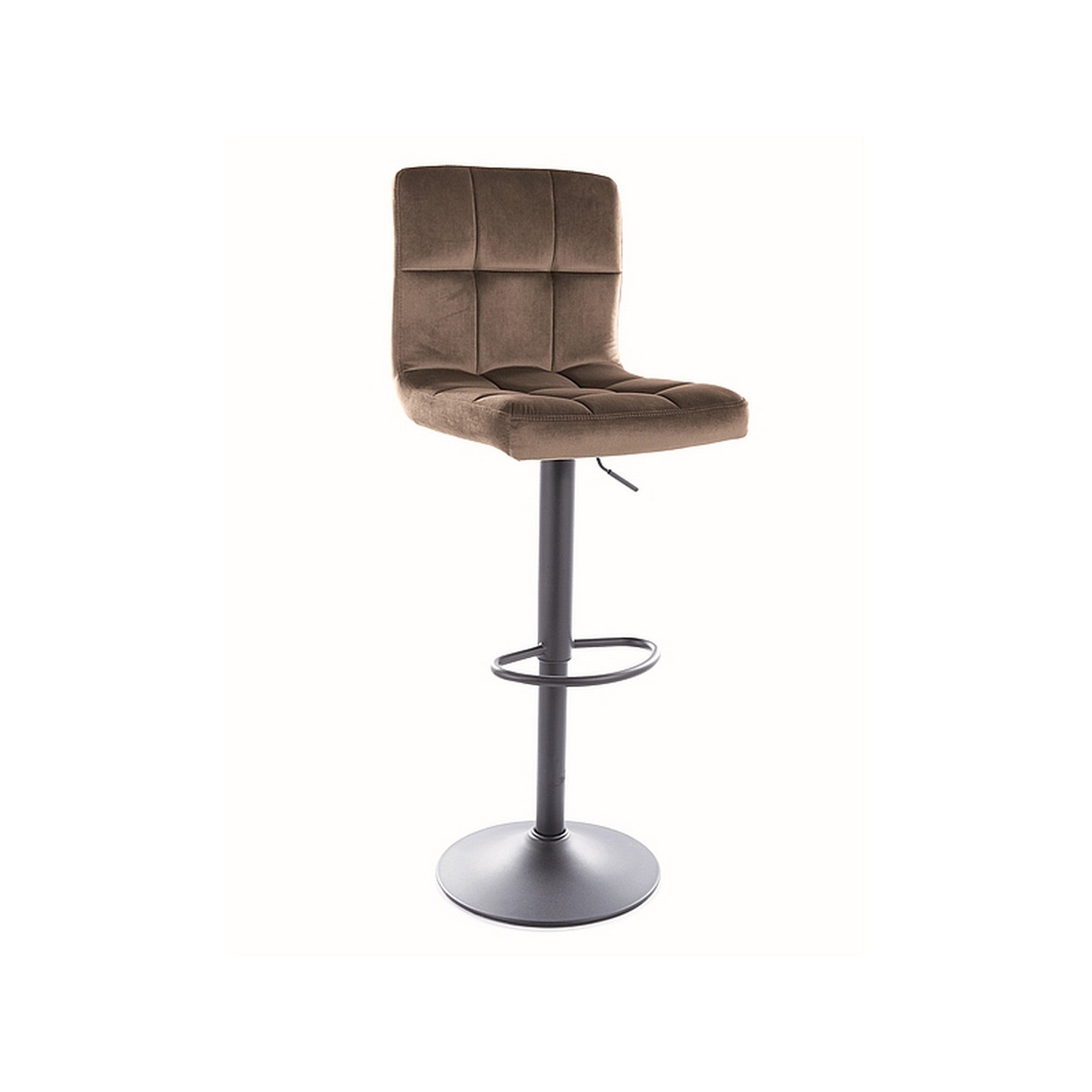 Scaun bar C105, bej inchis/negru