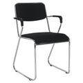 Scaun conferinta DERYA NEW, plasa neagra