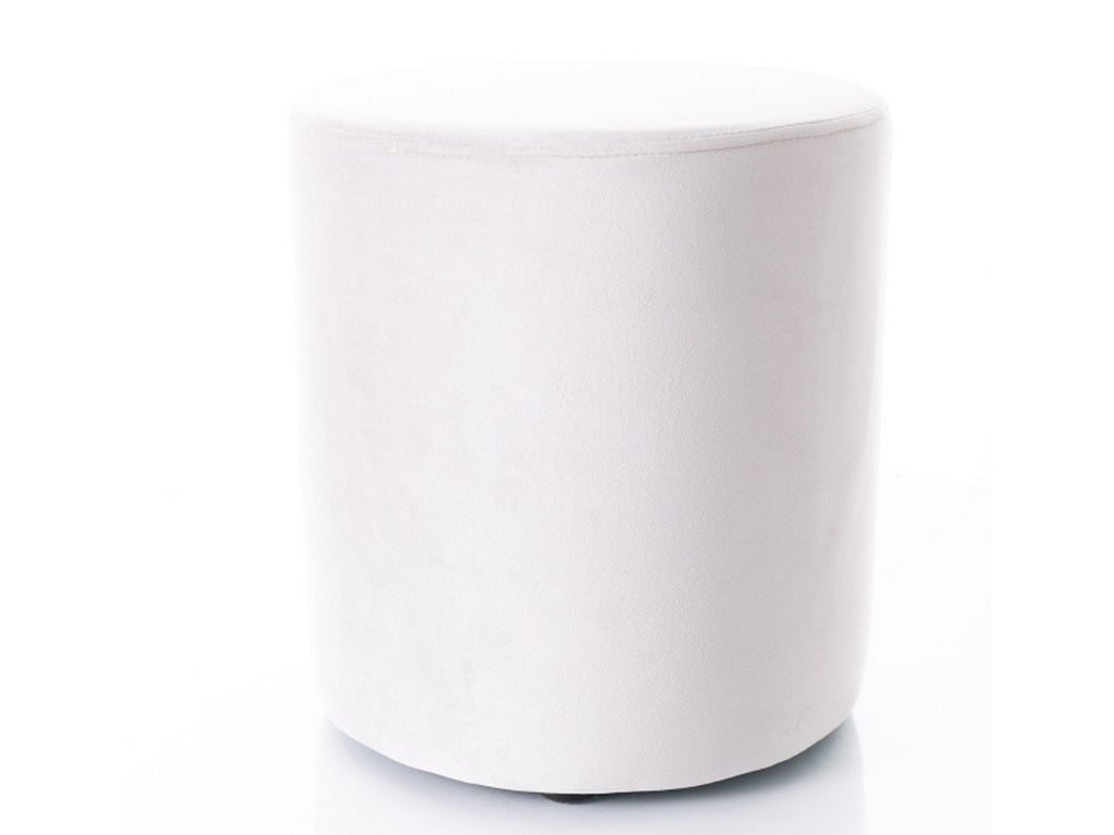 Taburet DOTI B, stofa catifelata gri deschis - Bluvel 03