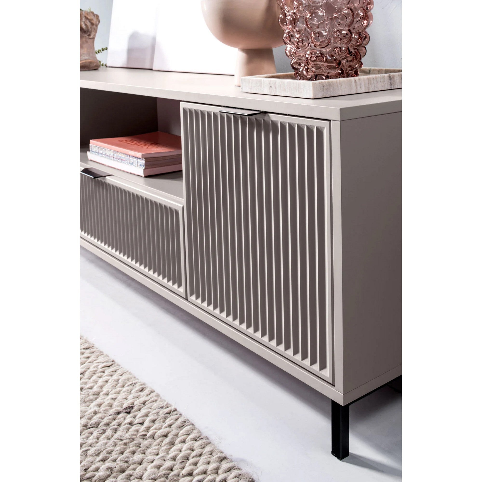 Comoda TV LINKASTYLE LS3, casmir, PAL, 135x40.6x56 cm