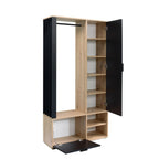 Set hol MILO, stejar atisan / negru