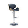 Scaun de bar reglabil pt negre H44