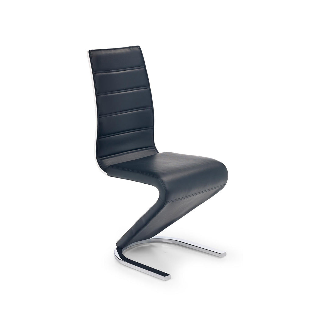 Scaun tapitat alba-neagra K194