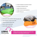 Geanta scaun gonflabila LEBAG, roz