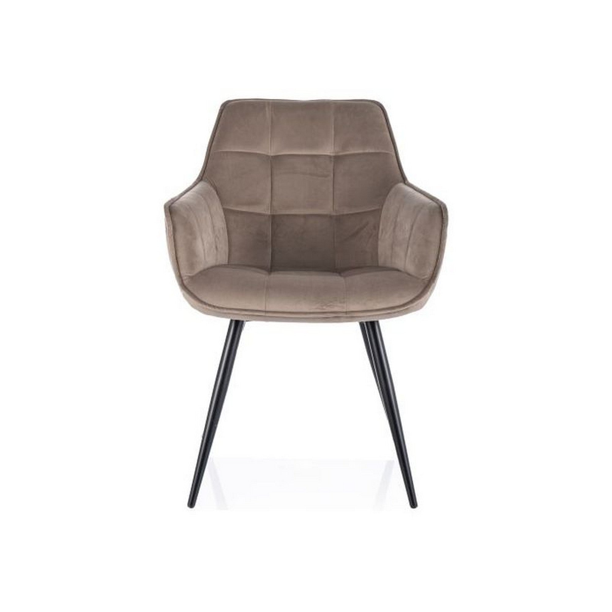Scaun LILIA, bej inchis/negru