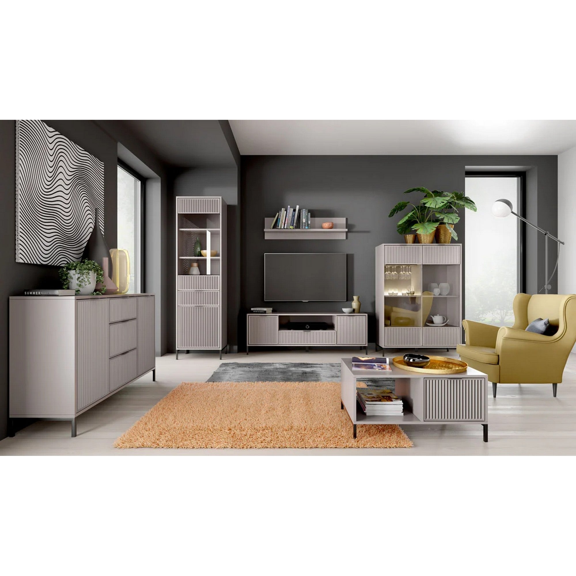 Polita LINKASTYLE LS10, casmir, PAL, 120x18x32 cm