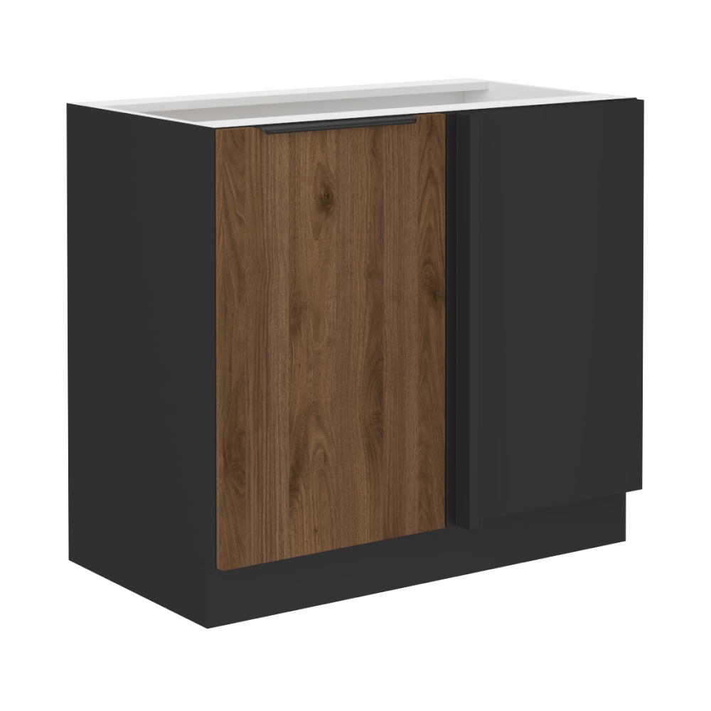 Dulap inferior MENZO 105 ND 1F BB, nuc okapi/negru