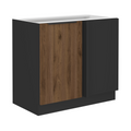 Dulap inferior MENZO 105 ND 1F BB, nuc okapi/negru